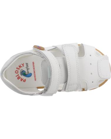 Sandales PABLOSKY  pour Garçon SANDALIAS NINO MODELO 052002P COLOR  BLANCO
