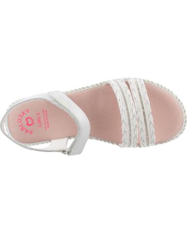 Sandalen PABLOSKY  für Damen und Mädchen SANDALIAS NINA MODELO 437008P COLOR  BLANCO
