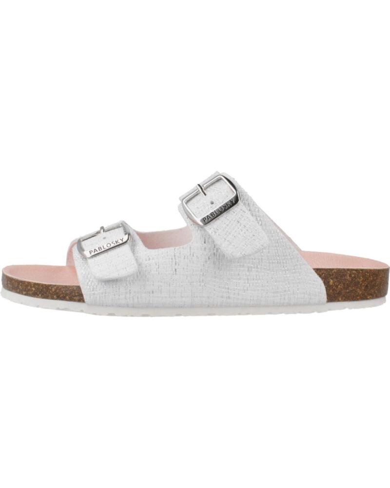Sandales PABLOSKY  pour Femme et Fille SANDALIAS NINA MODELO 440503P COLOR BLANCO  BLNPLT