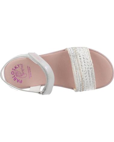 PABLOSKY SANDALIAS PLANAS NINA 442808 BLANCO