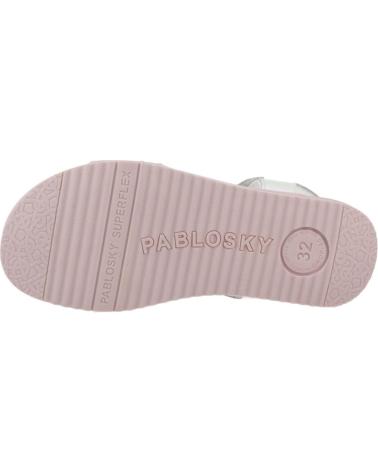 PABLOSKY SANDALIAS PLANAS NINA 442808 BLANCO