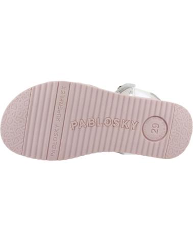Sandales PABLOSKY  pour Fille SANDALIAS NINA MODELO 443408P COLOR  BLANCO