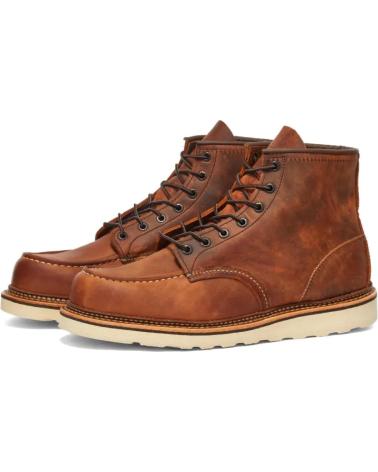 Stivaletti RED WING  per Uomo 1907 HERITAGE WORK 6 MOC TOE BOOT COPPER ROUGH TOUGH - 39  BROWN