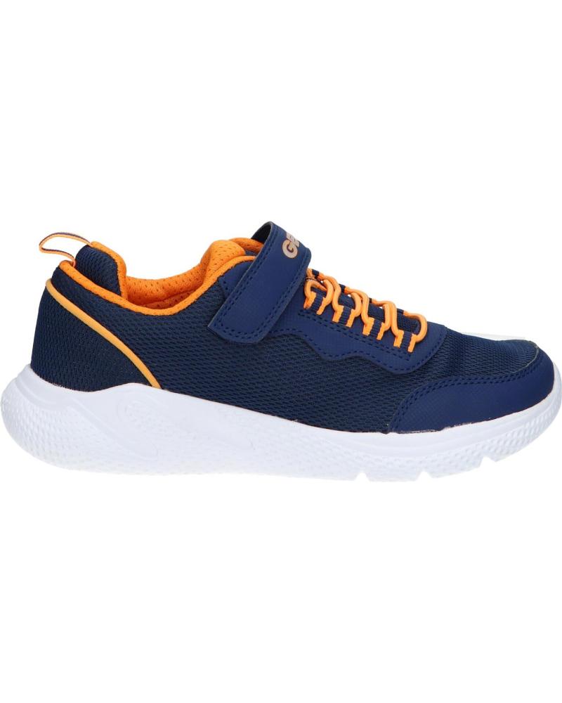 boy Trainers GEOX J25GBE 07TCE J SPRINTYE C0659 NAVY-ORANGE  AZUL