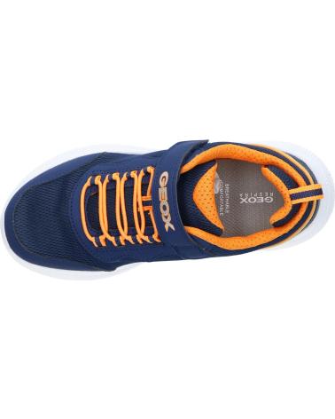 boy Trainers GEOX J25GBE 07TCE J SPRINTYE C0659 NAVY-ORANGE  AZUL