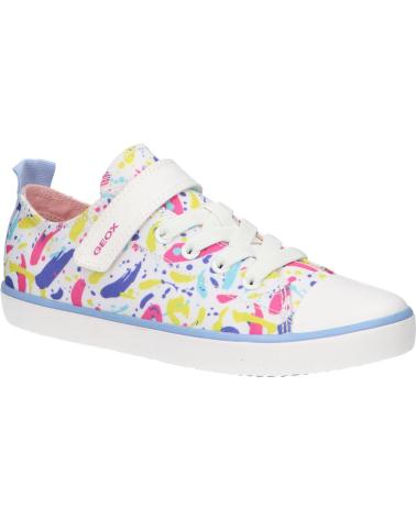 Sportivo GEOX  per Bambina J454NA 000AN J GISLI WHITE-MULTICOLOR  C0653