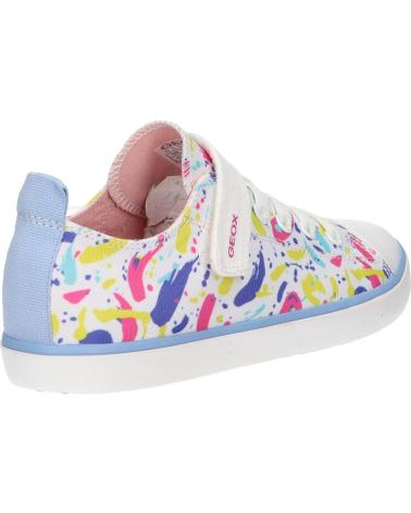 Sportivo GEOX  per Bambina J454NA 000AN J GISLI WHITE-MULTICOLOR  C0653