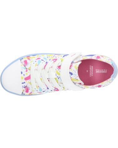 Sportivo GEOX  per Bambina J454NA 000AN J GISLI WHITE-MULTICOLOR  C0653
