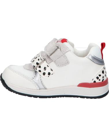 girl and boy Trainers GEOX B450LB 085NF B RISHON WHITE-RED  C0050