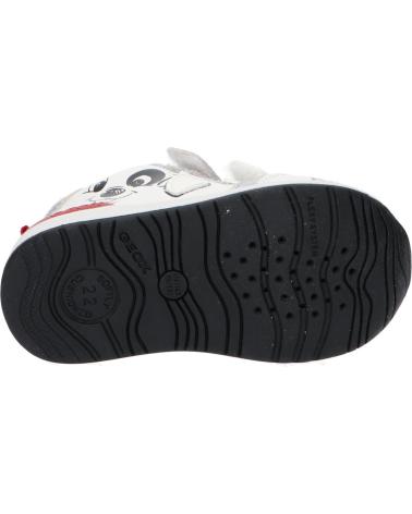 girl and boy Trainers GEOX B450LB 085NF B RISHON WHITE-RED  C0050