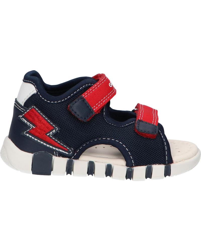 boy Sandals GEOX B455PA 01454 B SANDAL IUPIDOO C0735 NAVY-RED C0735