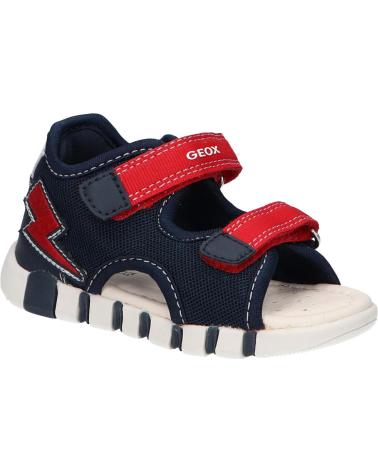 boy Sandals GEOX B455PA 01454 B SANDAL IUPIDOO C0735 NAVY-RED C0735