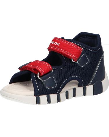 boy Sandals GEOX B455PA 01454 B SANDAL IUPIDOO C0735 NAVY-RED C0735