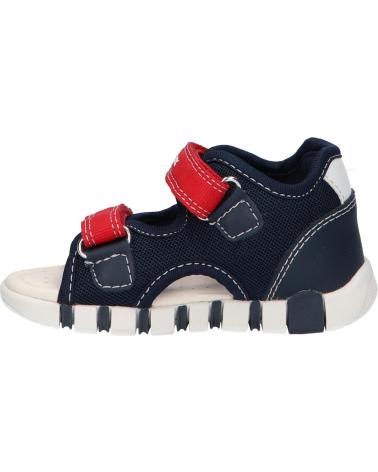 boy Sandals GEOX B455PA 01454 B SANDAL IUPIDOO C0735 NAVY-RED C0735