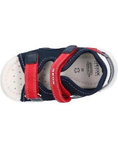 boy Sandals GEOX B455PA 01454 B SANDAL IUPIDOO C0735 NAVY-RED C0735
