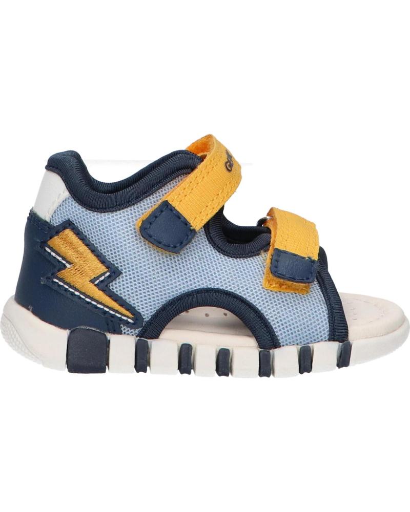 boy Sandals GEOX B455PA 01454 B SANDAL IUPIDOO  CB42V LT NAVY-YELLOW