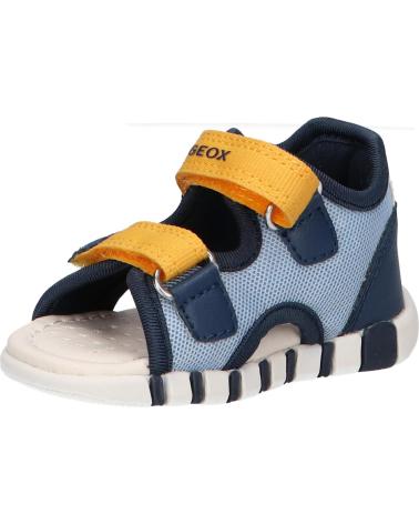 boy Sandals GEOX B455PA 01454 B SANDAL IUPIDOO  CB42V LT NAVY-YELLOW