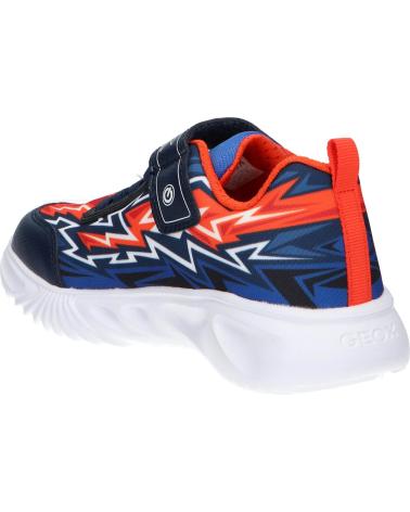 Sportif GEOX  pour Garçon J45DZB 02ACE J ASSISTER NAVY-ORANGE  C0820