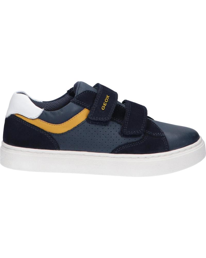 boy Trainers GEOX J45ECB 0CL22 J NASHIK  C0657 NAVY-YELLOW