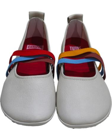 Zapatos CAMPER  de Mujer SABRINA TWINS DE PIEL CON ELASTICOS MULTICOLOR  BLANCO