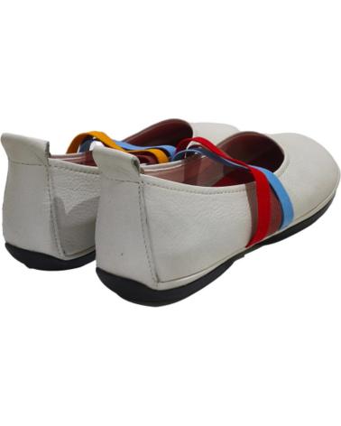 Zapatos CAMPER  de Mujer SABRINA TWINS DE PIEL CON ELASTICOS MULTICOLOR  BLANCO