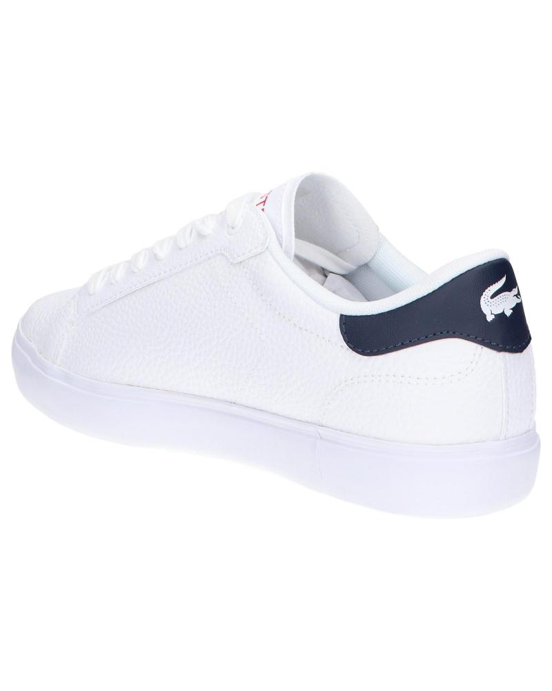 Sports-Shoes-De-Hombre-LACOSTE-41SMA0028-POWERCOURT-407-WHT-NVY-RED