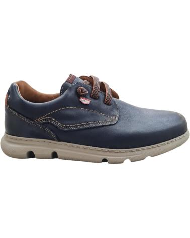 Chaussures ON FOOT  pour Homme ZAPATOS PIEL AZUL CONFORT  MARINO