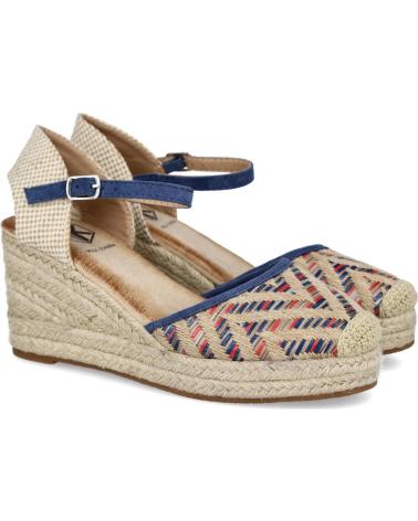 Sandali per Donna L&R SHOES LR SHOES NK545 ALPARGATAS DE ESPARTO PARA MUJER AZUL