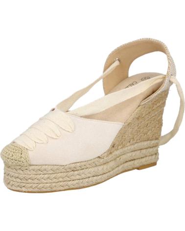 Sandali per Donna L&R SHOES LR SHOES 777D ALPARGATAS DE ESPARTO PARA MUJER BEIGE