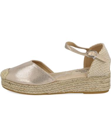 Sandalen für Damen L&R SHOES LR SHOES 4428 APARGATAS DE CUNA BAJA PARA MUJER ORO