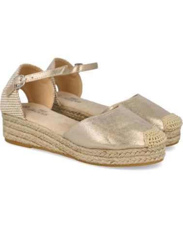 Sandalen für Damen L&R SHOES LR SHOES 4428 APARGATAS DE CUNA BAJA PARA MUJER ORO