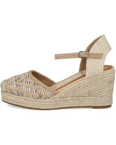 Woman Sandals L&R SHOES LR SHOES NK545 ALPARGATAS DE ESPARTO PARA MUJER TAUPE