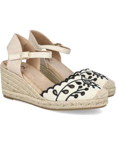 Woman Sandals L&R SHOES LR SHOES NK504 ALPARGATAS DE ESPARTO PARA MUJER BEIGE