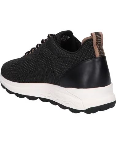 GEOX D2626C 0006K D SPHERICA C0976 BLACK-DK BEIGE