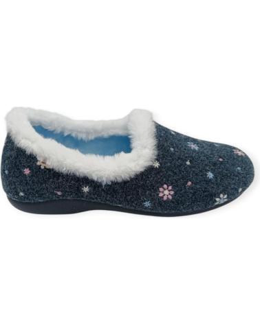 Calzado de casa BEREVERE  de Mujer ZAPATILLA CASA  AZUL