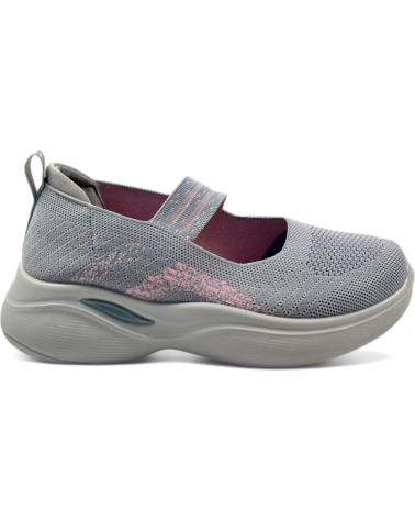 Chaussures TIMBOS  pour Femme MERCEDES DEPORTIVAS ELASTICO DE MUJER 131051  GRIS