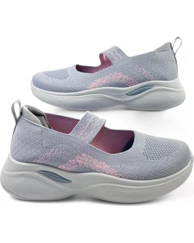 Chaussures TIMBOS  pour Femme MERCEDES DEPORTIVAS ELASTICO DE MUJER 131051  GRIS