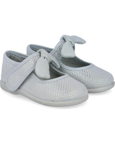 Zapatos L&R SHOES  de Niña ANDREA RUIZ 955-P MERCADITAS LONA NINA  GRIS