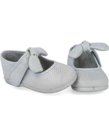 Zapatos L&R SHOES  de Niña ANDREA RUIZ 955-P MERCADITAS LONA NINA  GRIS
