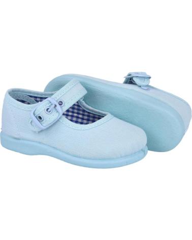 Sapatos ANDREA RUIZ  de Menina 951 MERCEDITAS DE LONA PARA NINA  CELESTE