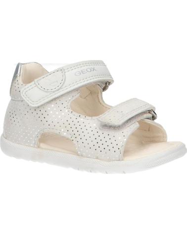 Sandalen GEOX  für Mädchen B254WA 00754 B SANDAL MACCHIA GIR OFF WHITE-LT SILVER  C1Q1N
