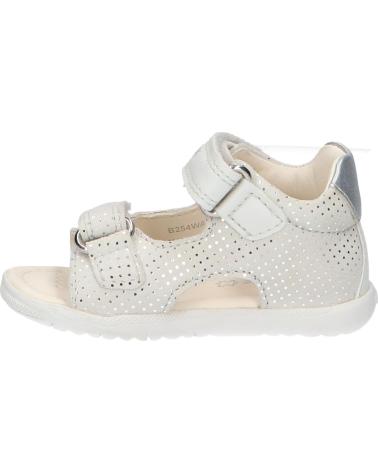 Sandalen GEOX  für Mädchen B254WA 00754 B SANDAL MACCHIA GIR OFF WHITE-LT SILVER  C1Q1N