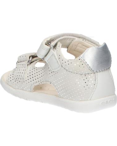 Sandalen GEOX  für Mädchen B254WA 00754 B SANDAL MACCHIA GIR OFF WHITE-LT SILVER  C1Q1N