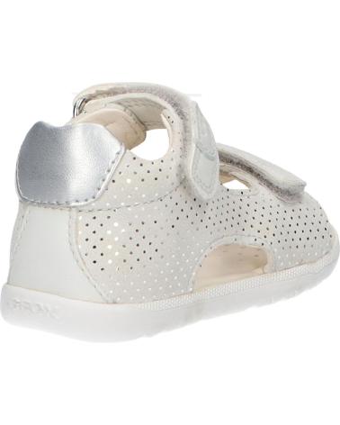 Sandalen GEOX  für Mädchen B254WA 00754 B SANDAL MACCHIA GIR OFF WHITE-LT SILVER  C1Q1N