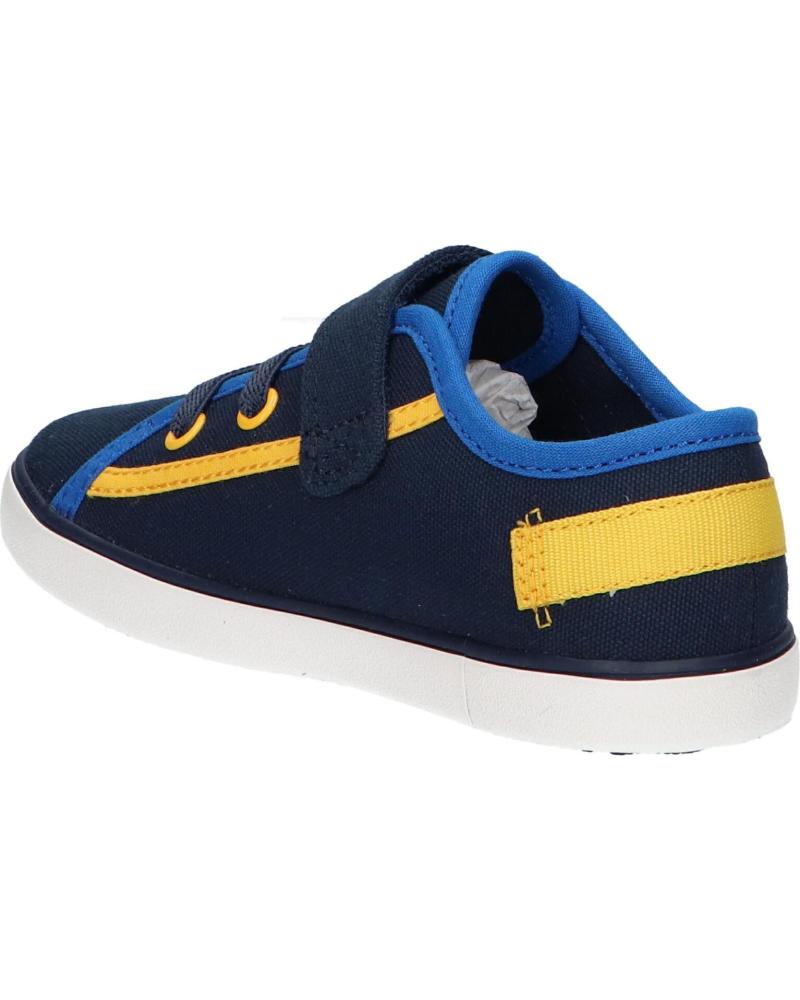 GEOX RESPIRA GISLI P/E scarpe bambina sneakers tessuto canvas pelle strappo