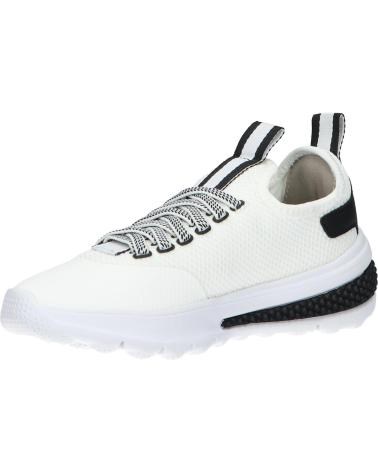 GEOX J45LTB 0159J J ACTIVART WHITE-BLACK C0404