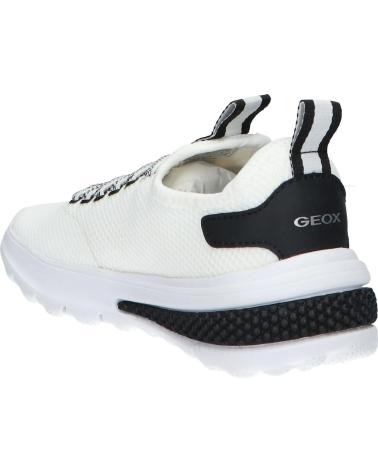 GEOX J45LTB 0159J J ACTIVART WHITE-BLACK C0404