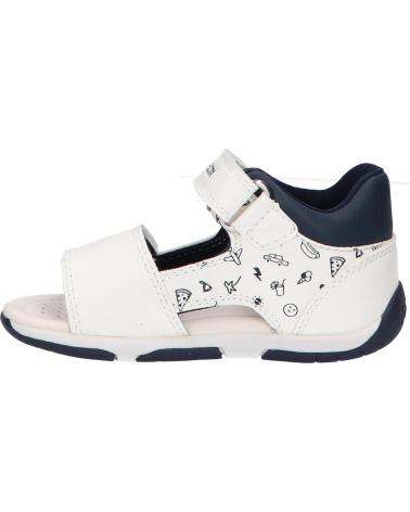 boy Sandals GEOX B450XB 000BC B SANDAL TAPUZ C0293 WHITE-ROYAL C0293