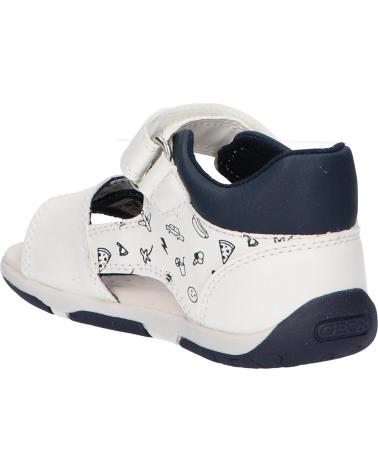 boy Sandals GEOX B450XB 000BC B SANDAL TAPUZ C0293 WHITE-ROYAL C0293