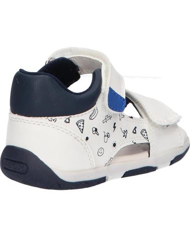 boy Sandals GEOX B450XB 000BC B SANDAL TAPUZ C0293 WHITE-ROYAL C0293